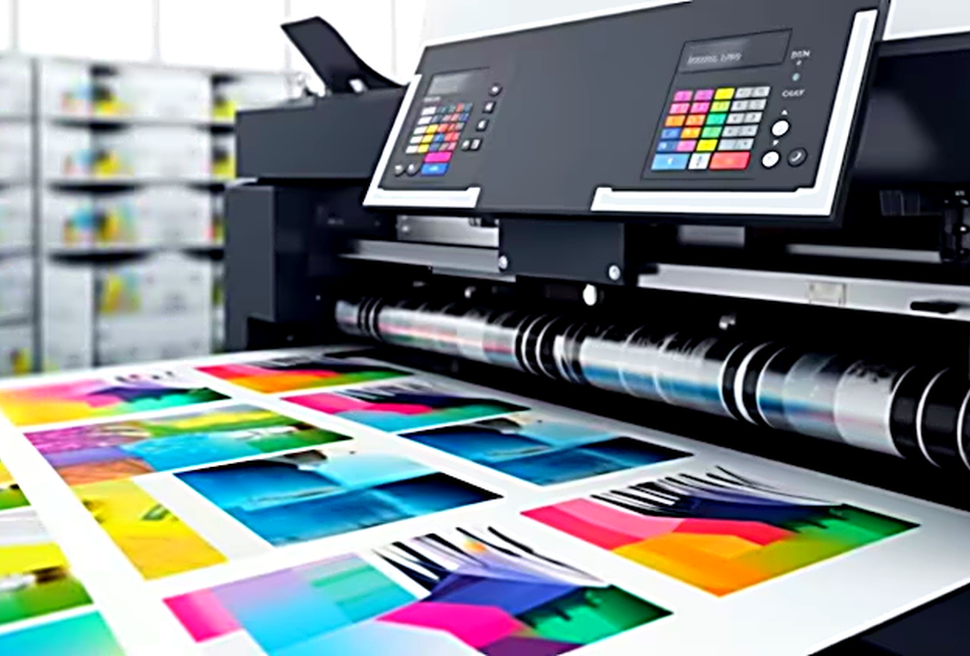 Large-format printer producing color proofs